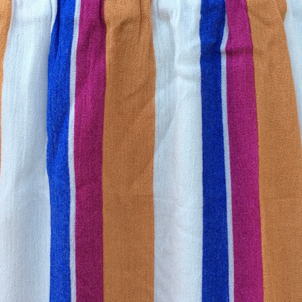 Stripe Design Smocked Tiered Dress - Picture 4 of 9